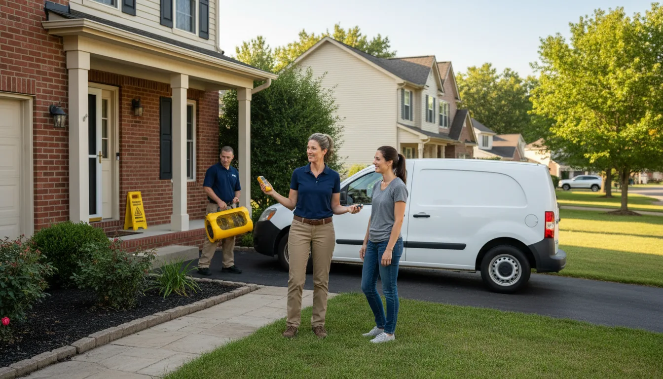 Residential water damage restoration in Sturgis, MS